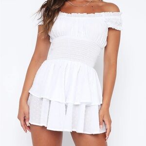White Fox Know What I Want Playsuit White